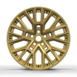 Luxury Cheap Staggered Mesh Golden Auto Alloy Car Rims Wheels