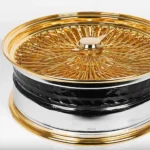 Luxury Wholesale Golden Spinner Wire Chrome Straight/Cross Lace Spoke Alloy Car Rims 13X7 14X6 14X7 17X9 13 14 15 16 17 18 19 20 22inch Forged Wheels - Image 4