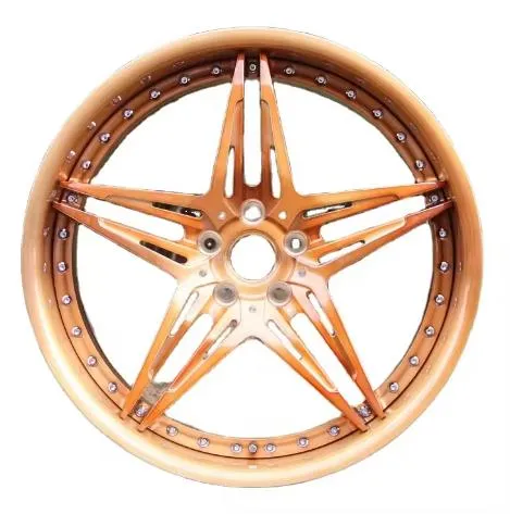 Manufacture Wholesale Offroad Alloy Aluminum Wheel Forged Wheels Alloy Golden Wheel
