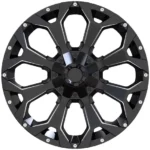 Matt Black Machine Face 4X4 Aluminum Off-Road Wheel Rims - Image 2