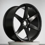 Multi Spoke Black Aluminum Alloy Car Rim Satin Black 5 Holes Passenger Car Wheel - Image 2