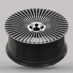 Multi Spokes Chrome Wire Alloy Car Wheel Rim Golden Hub 26/28inch Wheels