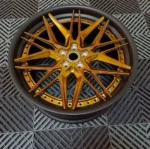 New Car Alloy Wheel Golden Spoke Hub 17/18/19inch 5*112 6*139.7 Rim Wheel