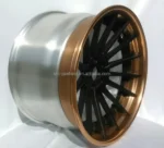 New Design Deep Concave Two-Coloured Full Size 2-Pieces Forged Wheel Passenger Car Alloy Wheel Rims - Image 3