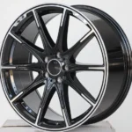 New Design Flow Formed Passenger Car Wheel 5 Holes Black Aluminum Alloy Car Wheel - Image 3