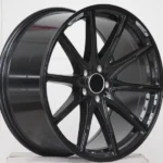 New Design Flow Formed Passenger Car Wheel 5 Holes Black Aluminum Alloy Car Wheel - Image 4