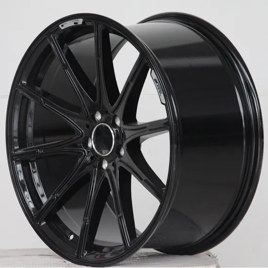 New Design Flow Formed Passenger Car Wheel 5 Holes Black Aluminum Alloy Car Wheel