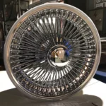 New Forgiato 28" Allchrome/Gold Custom Wire Wheels