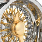 New Forgiato 28" Allchrome/Gold Custom Wire Wheels - Image 3