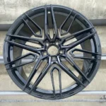 New Style Aluminum Alloy Car Wheel 5 Holes Black Thin Spoke Car Wheel Rim