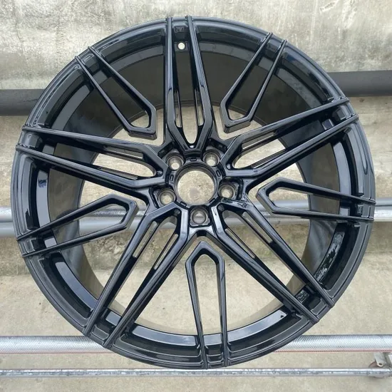 New Style Aluminum Alloy Car Wheel 5 Holes Black Thin Spoke Car Wheel Rim