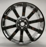 Ouya Wheel Auto Parts Popular Factory Supply 10 Spokes Chrome Alloy Car Wheel Rim Hub - Image 2