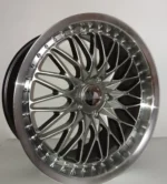 Ouya Wheel High Quality 5X120 Hyper Black Machined Lip Silver Nail Alloy Car Wheel - Image 2