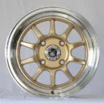 Ouya Wheel Hot Sell Gold Machined Lip Alloy Car Wheel - Image 2