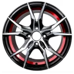 Popular Design Classical Aluminum Alloy Car Wheel 4 8 Holes Blue Red Lip Car Wheel - Image 2