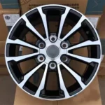 6 Holes Black Machine Face Replica Car Wheel Rim - Image 2