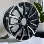 6 Holes Black Machine Face Replica Car Wheel Rim - Image 4