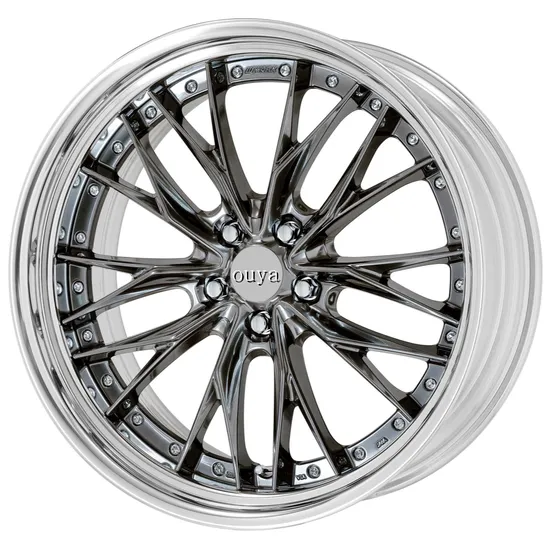 Two Piece Forged T6061 Alloy Wheels for Racing and Luxury Vehicles Available in 17 19 20 Inch PCD 5X112 5X120