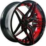 Unique 20X10 5X5.5"/5X150 -18mm Black/Red Wheel Rim 20" Inch for off-Road Vehicles - Image 2