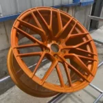 Y Spoke 5 Holes Aluminum Alloy Orange Car Wheel