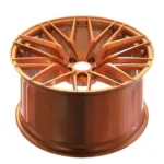 Y Spoke 5 Holes Aluminum Alloy Orange Car Wheel - Image 3