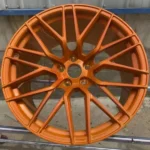 Y Spoke 5 Holes Aluminum Alloy Orange Car Wheel - Image 4