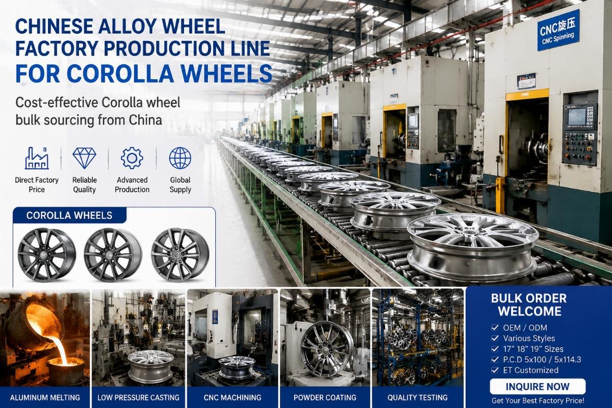Chinese alloy wheel factory production line for Corolla wheels