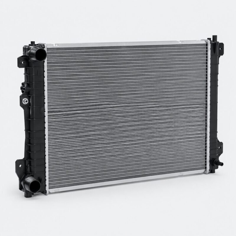 Heavy-Duty Trucks application scene with vehicles in service and replacement brake, cooling and wheel parts
